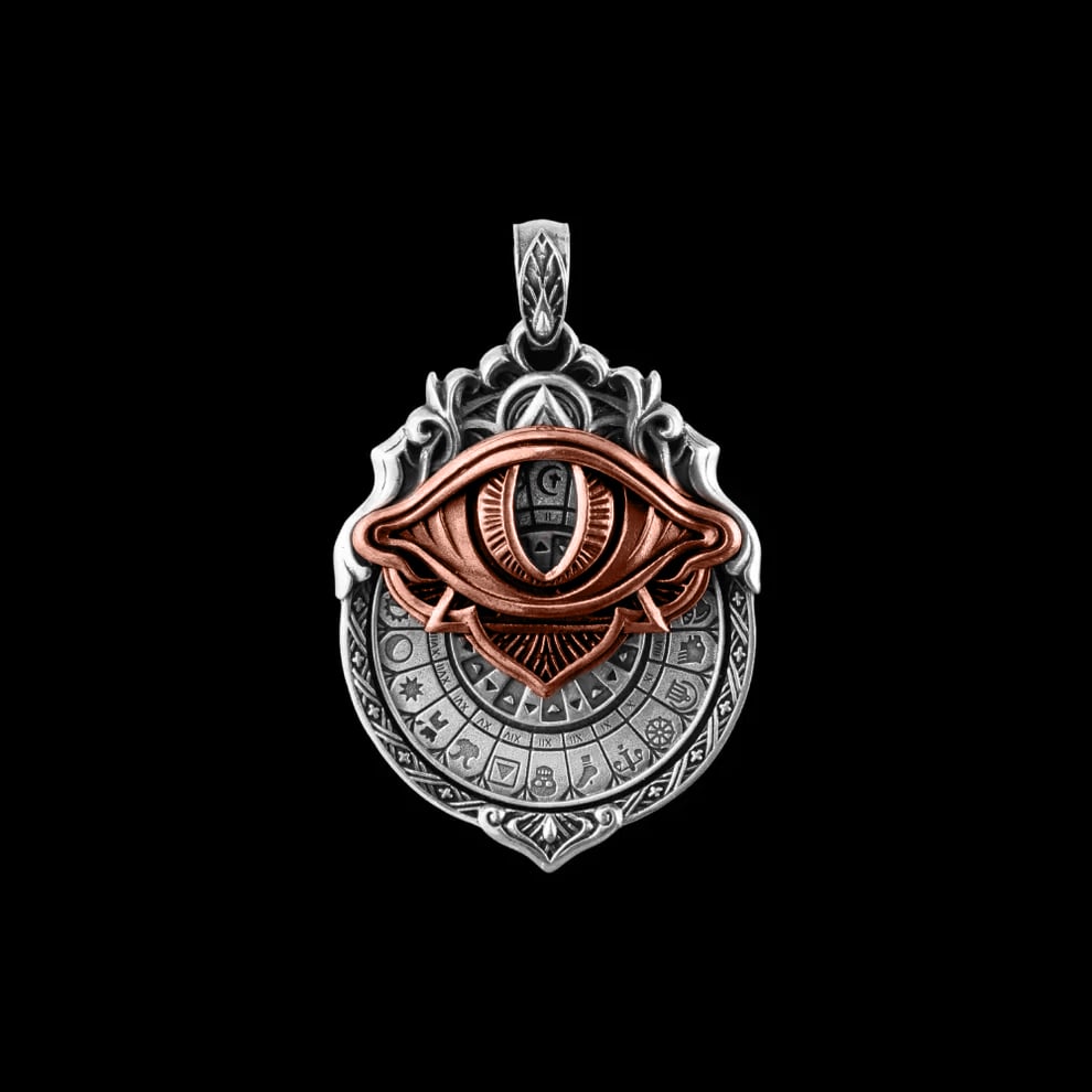 🔮 Handcrafted Tarot Eye Pendant – A Symbol of Intuition & Insight